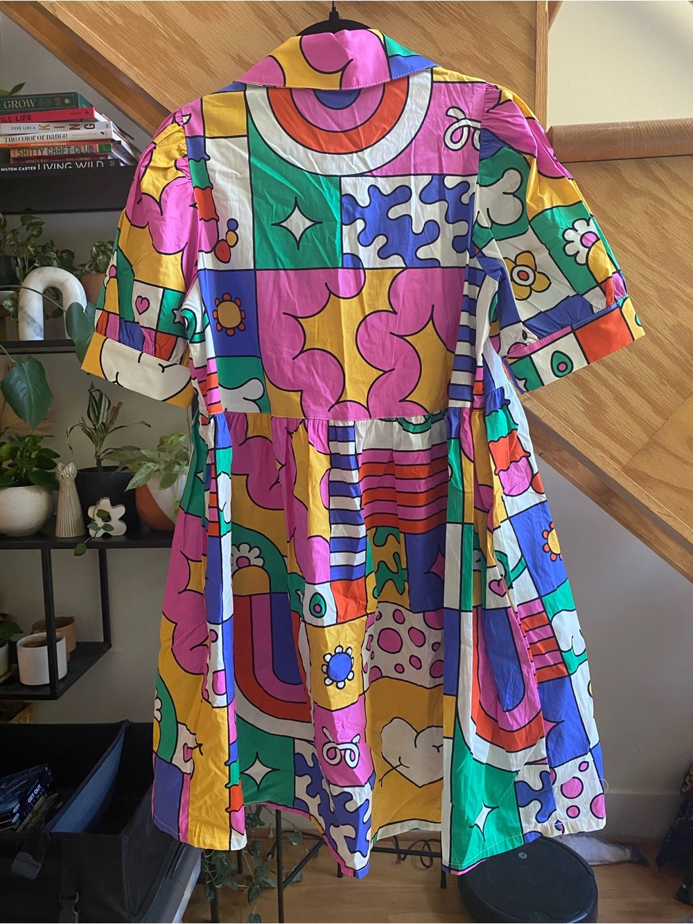 Nooworks Babydoll Dress Wormiverse Print - Picture 10 of 10